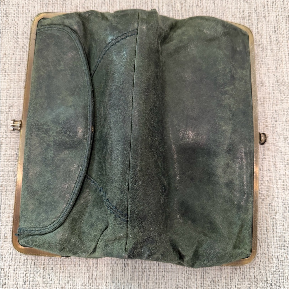 HOBO Green Leather Wallet